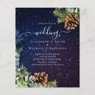 BUDGET  Starry Night Winter Wedding Budget Flyer