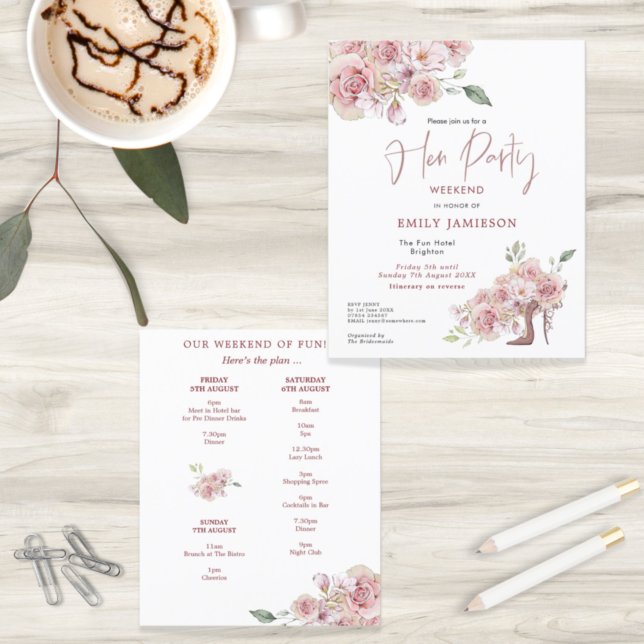 Budget Stiletto Weekend Hen Party Invitation (Creator Uploaded)