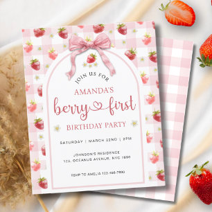 Budget Strawberry Berry First 1st Birthday