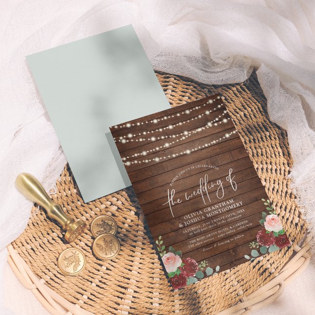 Budget String Lights & Bouquet Floral Wedding (Creator Uploaded)