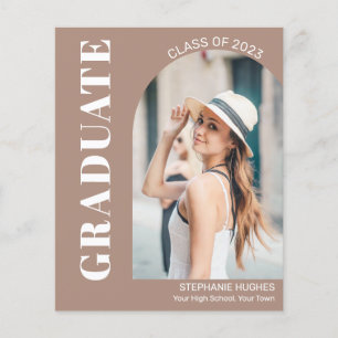 Budget Stylish Graduation Photo Announcement Card