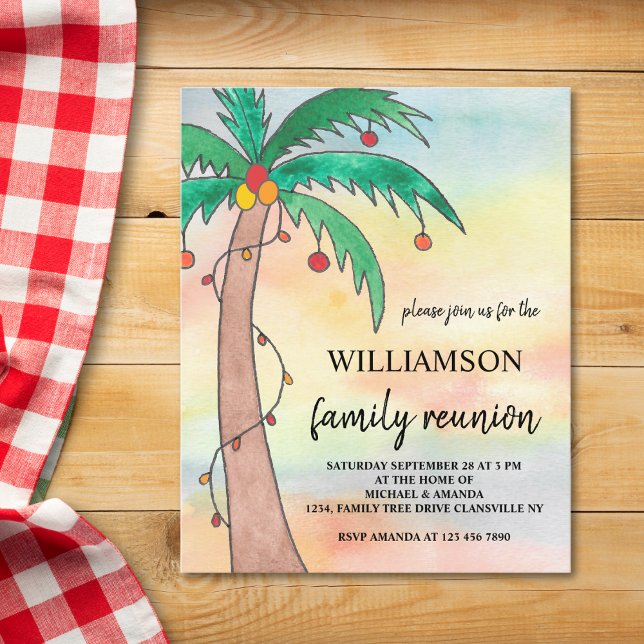 Budget Summer Family Reunion Invitation  (Creator Uploaded)