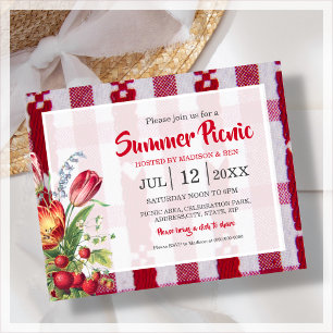 Budget Summer Picnic Party  Invitation