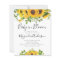 BUDGET Sunflower Baby in Bloom Shower Invitation