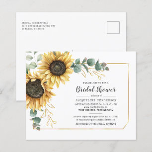Budget Sunflower Eucalyptus Greenery Bridal Shower