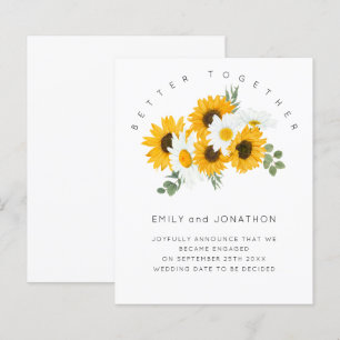 Budget Sunflowers Floral Engagement Announcement