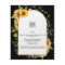 BUDGET Sunflowers Wedding Invite QR Code RSVP 