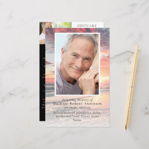 BUDGET Sunset Photo Memorial Service Program