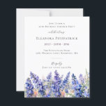BUDGET SURPRISE 50th Birthday July Birth Flower<br><div class="desc">Create a beautiful summer birthday theme for your July celebration around July's Birth Flower - Blue Larkspur. Larkspur is also known as Delphinium.</div>