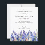 BUDGET SURPRISE 90th Birthday July Birth Flower<br><div class="desc">Create a beautiful summer birthday theme for your July celebration around July's Birth Flower - Blue Larkspur. Larkspur is also known as Delphinium.</div>