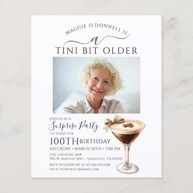BUDGET SURPRISE PARTY 100th Espresso Martini (Front)