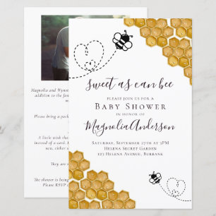 Budget Sweet as Can Bee Baby Shower Invitation