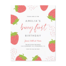 Budget Sweet Berry First Girl 1st Birthday Photo