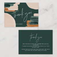 budget terracotta abstract baby shower thank you n