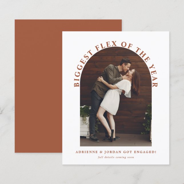 Budget Terracotta Arch Photo Engagement (Front/Back)