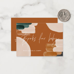 budget terracotta baby shower books for baby note  card