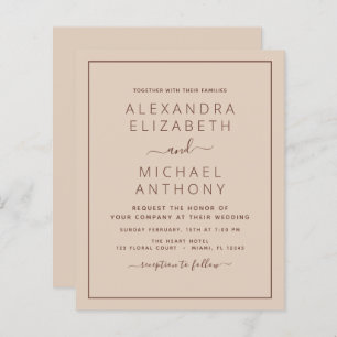 Budget Terracotta Boho Wedding Modern Simple