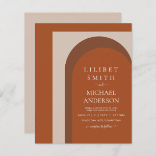 BUDGET Terracotta Earth Tones Bold Wedding