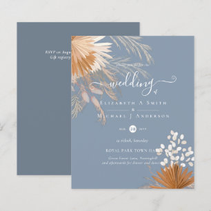 BUDGET Terracotta Pampas Grass Tropical Wedding