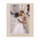 Budget Terracotta Photo Wedding Invitation