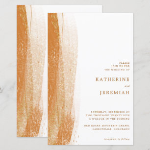 BUDGET Terracotta Rust Gold Foil Boho Wedding