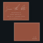 BUDGET Terracotta Wedding Save The Date Invitation<br><div class="desc">High quality and customisable!</div>