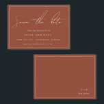 BUDGET Terracotta Wedding Save The Date Invitation<br><div class="desc">High quality and customisable!</div>