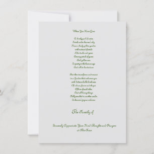 Budget Thank you for condolences sympathy 