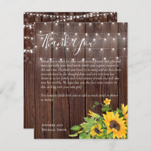 BUDGET Thank You Funeral Memorial Card Templates