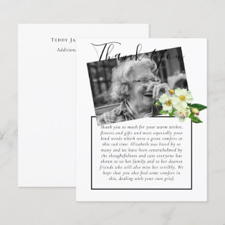 BUDGET Thank You Funeral Memorial Obituary PHOTO