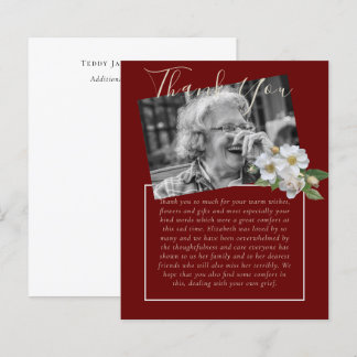 BUDGET Thank You Funeral Memorial Obituary PHOTO