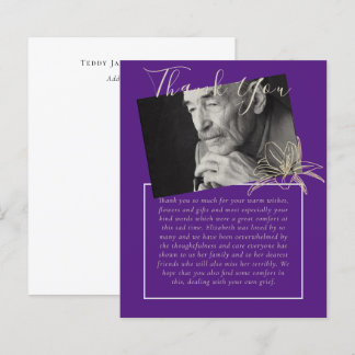 BUDGET Thank You Funeral Memorial Obituary PHOTO