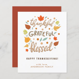 Budget Thankful Grateful Blessed Thanksgiving