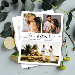 Budget Thanks Collage Wedding Thank You Flyer