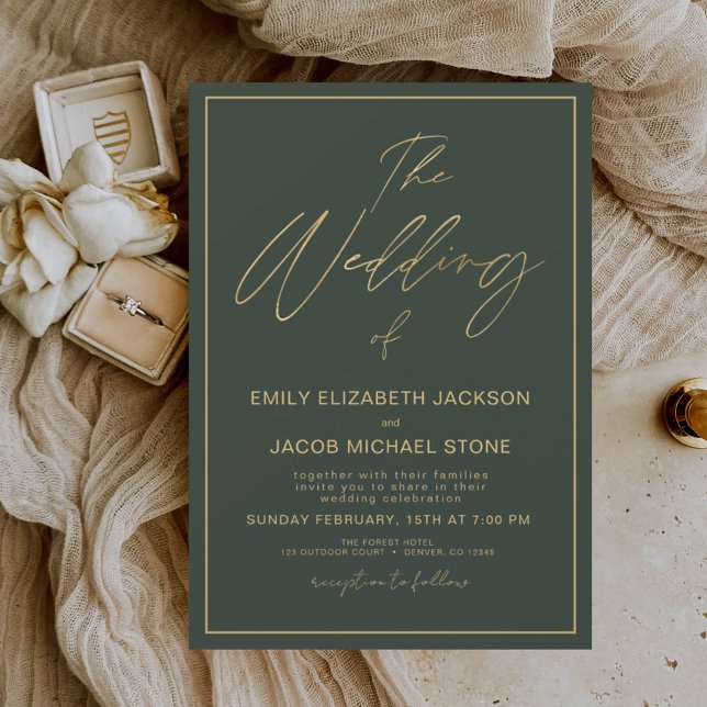 Budget The Wedding of Gold Emerald Green (Creator Uploaded)