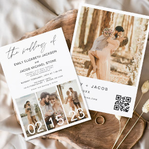 Budget The Wedding of Minimalist QR code