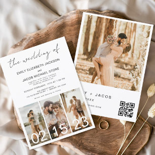 Budget The Wedding of Minimalist QR code