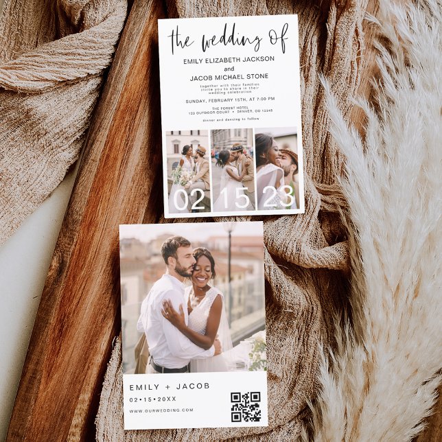 Budget The Wedding of Minimalist QR code Flyer (Creator Uploaded)