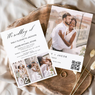 Budget The Wedding of Minimalist QR code Simple
