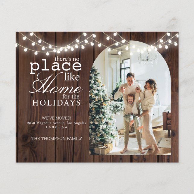 BUDGET Theres no Place Like Home Wood Photo Moving (Front)