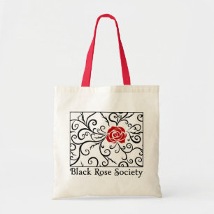 Budget Tote Bag, Black Rose Society   Heartblaze Bag