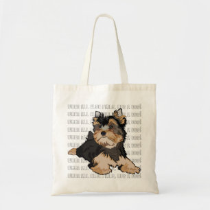 Budget Tote Bag "Hug a dog" Terrier