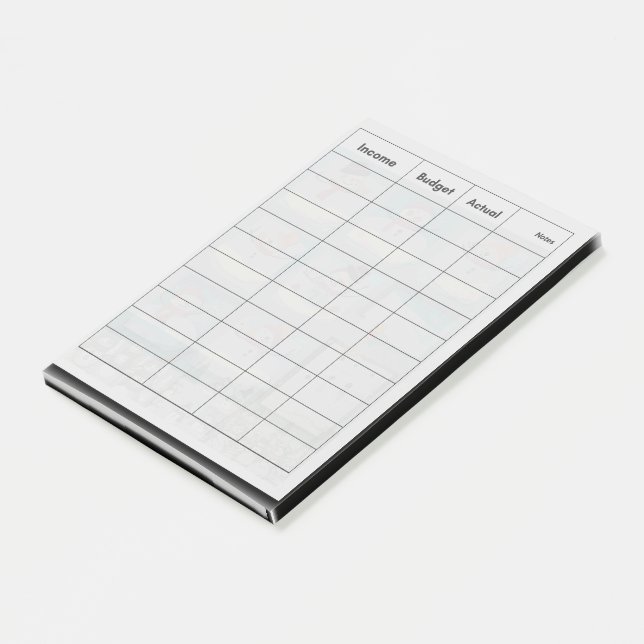Budget Tracker Winter Theme Post It notes (Angled)
