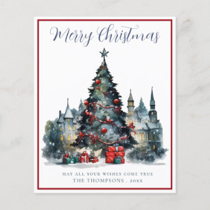 Budget Traditional Christmas Scene Christmas Card