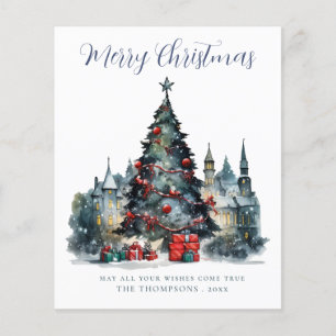 Budget Traditional Christmas Scene Christmas Card