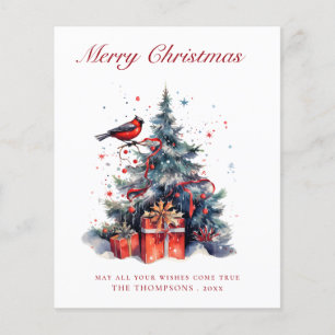 Budget Traditional Christmas Tree Christmas Card
