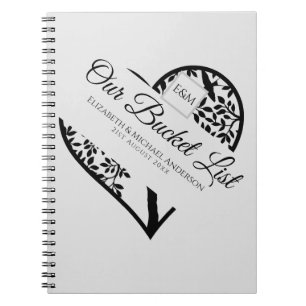 BUDGET Tree of Life Couples BUCKET LIST Keepsake Notebook