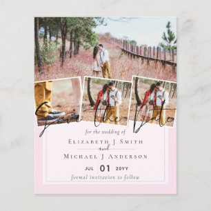BUDGET Trending Wedding Colour Pink Save the Dates