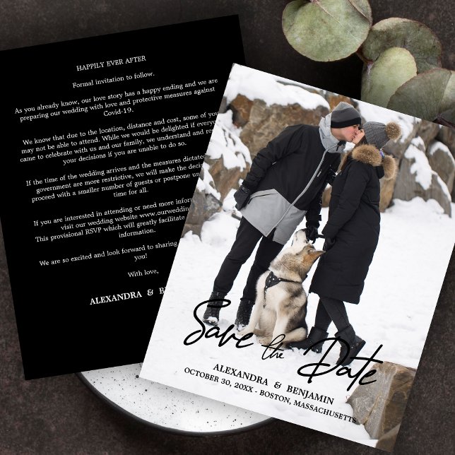 Budget Trendy Modern Typography Photo Engagement (Creator Uploaded)