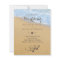 Budget Tropical Beach Hearts in Sand Wedding Invit